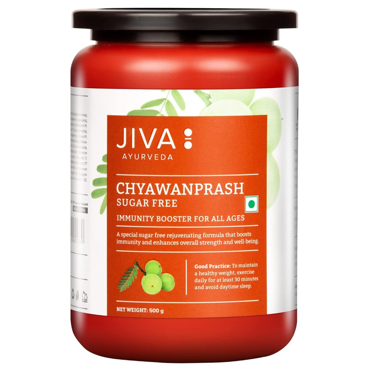 Jiva Sugar Free Chyawanprash - Rich in Vitamin-C No Added Sugar Natural Rejuvenate & Immunity Booster - 500 gm (Pack of 1) - Image 1