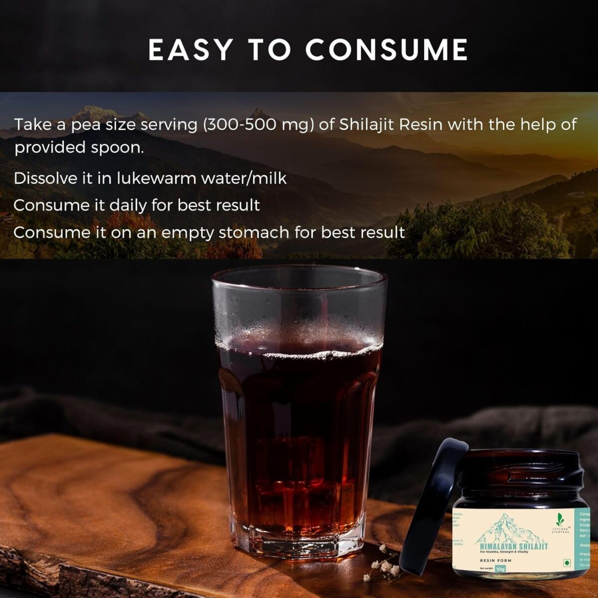 LYFLONG AYURVEDA - Shilajit Resin | Himalaya Shilajit Original | Good Health Resins | Performance Booster Resins | Relieves Stress & Anxiety | 100% Ayurvedic & Lab Tested (10) - Image 2