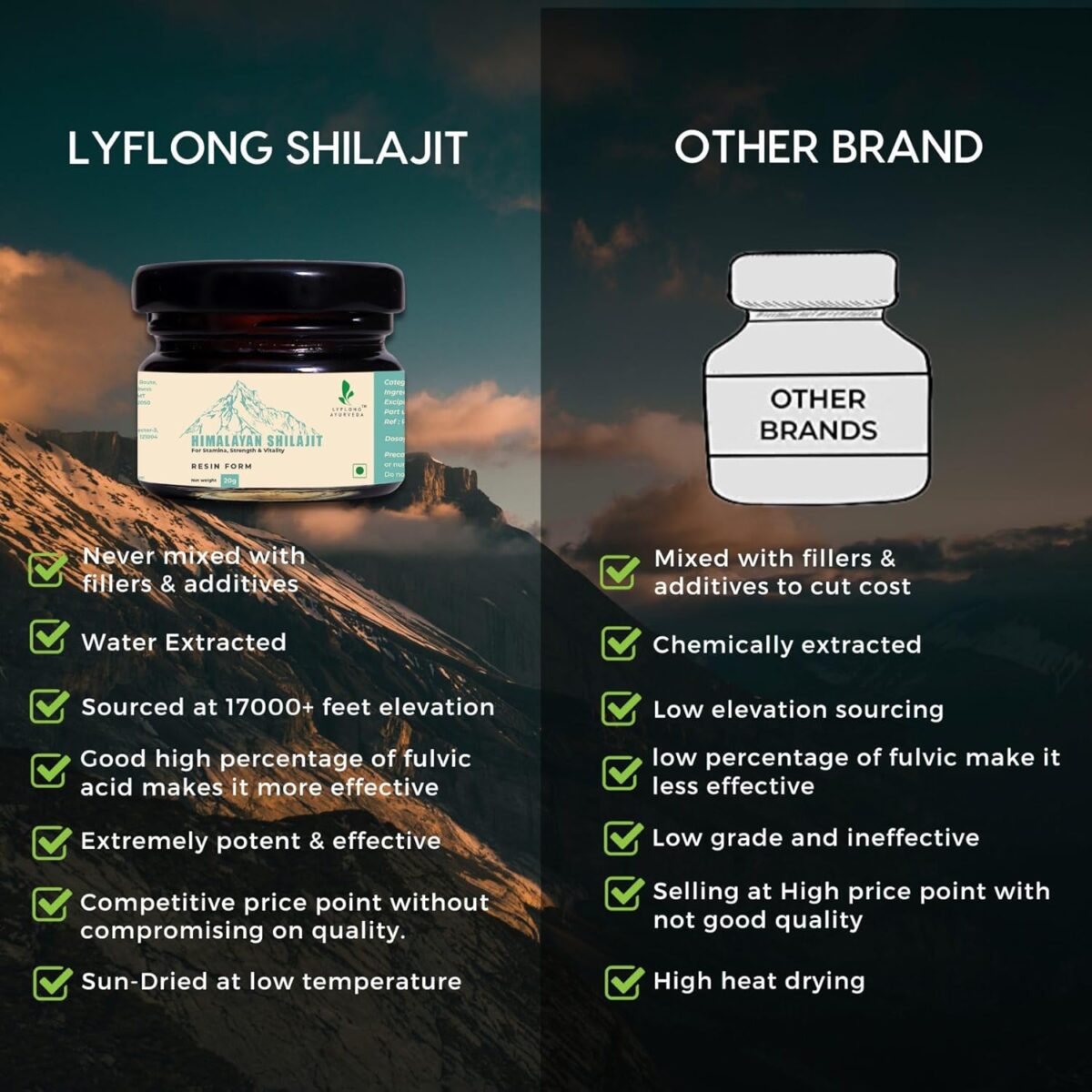 LYFLONG AYURVEDA - Shilajit Resin | Himalaya Shilajit Original | Good Health Resins | Performance Booster Resins | Relieves Stress & Anxiety | 100% Ayurvedic & Lab Tested (10) - Image 5