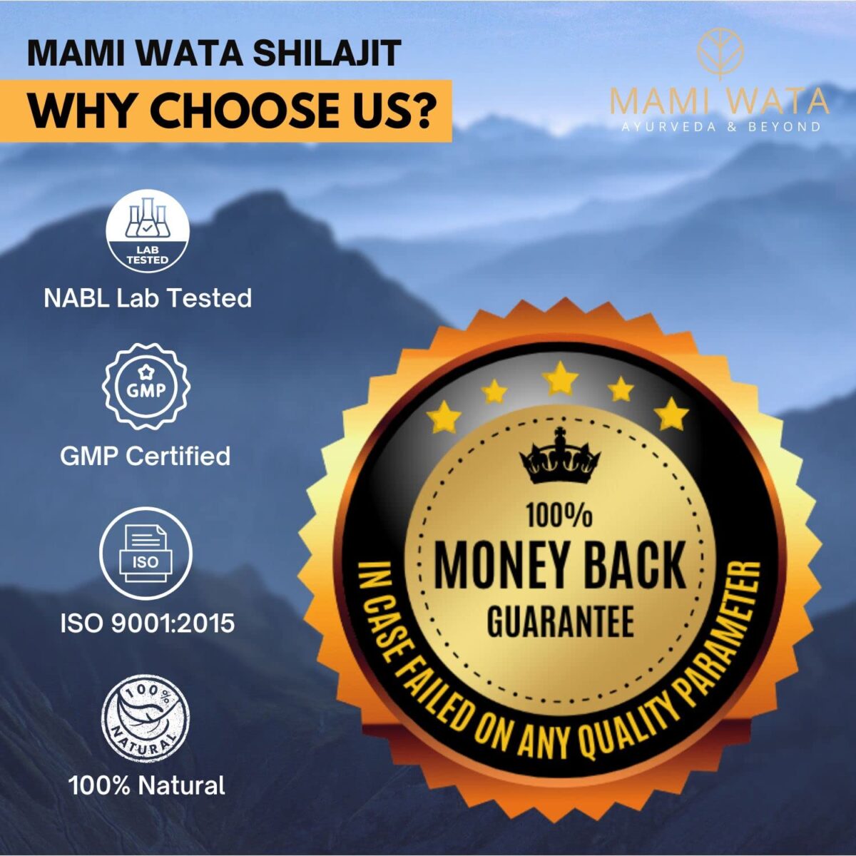 MAMI WATA Himalayn Shilajit Resin 20g - NABL Lab Tested, Pure & Authentic Shilajeet - Strength, Stamina and Performance - Image 4