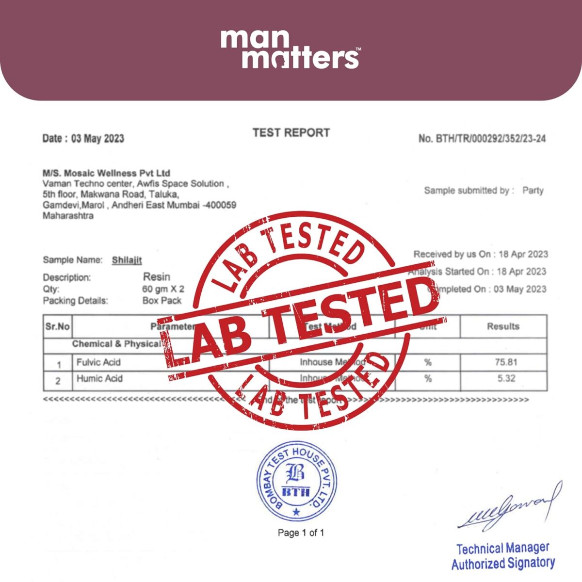 Man Matters 100% Pure Himalayan Shilajit Resin for Men 20g | Boosts Immunity & Strength | No Added Preservatives | 100% Vegetarian - Image 6