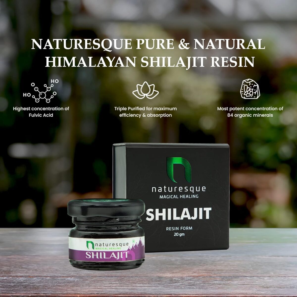 Naturesque Ayurvedic Pure Original Himalayan Shilajit Resin – The Ultimate Performance Booster for Men and Women, Enhancing Strength and Stamina - 20g - Image 2
