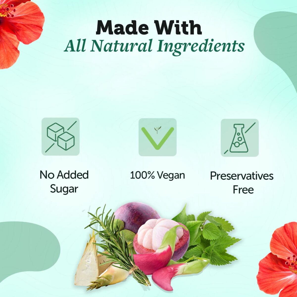 Neuherbs Plant Based Hair Biotin 10000mcg Supplement with DHT-Blocker & Omega-3 | Sesbania, Hibiscus, Rosemary extract, and black pepper | For Hair Growth , Hair Fall Control - 125 g ( Powder ) | Blackberry Flavoured / Great Taste - Image 4