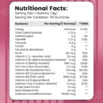 Nirvasa Hair & Nail Gummies with Biotin | Helps Keep Hair, Nail, Skin Healthy & Nourished | Ideal Supplement for Men & Women | Sugar-Free I Mixed Berries Flavoured - 60 Gummies Set of 1 - Image 5