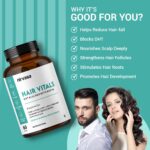 Nirvasa Hair Vitals DHT Blocker with Biotin Tablets with Beta-Sitosterol & Stinging Nettle Root Extract | Hair Vitamins for Men & Women - 60 Tablets Set of 1 - Image 5