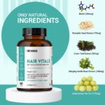 Nirvasa Hair Vitals DHT Blocker with Biotin Tablets with Beta-Sitosterol & Stinging Nettle Root Extract | Hair Vitamins for Men & Women - 60 Tablets Set of 1 - Image 7