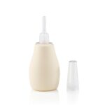 Pigeon Nose cleaner Aspirador Nasal,For 0+ Month Babies,BPA Free,Soft Silicone Nozzle,Squeezable Pump,Soft Safety Nozzle, White and Cream - Image 5