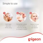 Pigeon Nose cleaner Aspirador Nasal,For 0+ Month Babies,BPA Free,Soft Silicone Nozzle,Squeezable Pump,Soft Safety Nozzle, White and Cream - Image 8