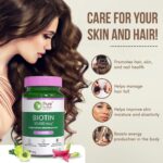 Pure Nutrition Naturals Biotin 10000 mcg from Natural Sesbania Extracts for Healthy Hair, Skin & Nails | Reduce Hair Fall | Improve the Energy Level - 60 Veg Tablets - Image 4