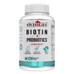 SWISSLIFE FOREVER Biotin with For Long & Thick Hair Growth, Glowing Skin & Longer Nails | For Men And Women - 120 Veg Tablets