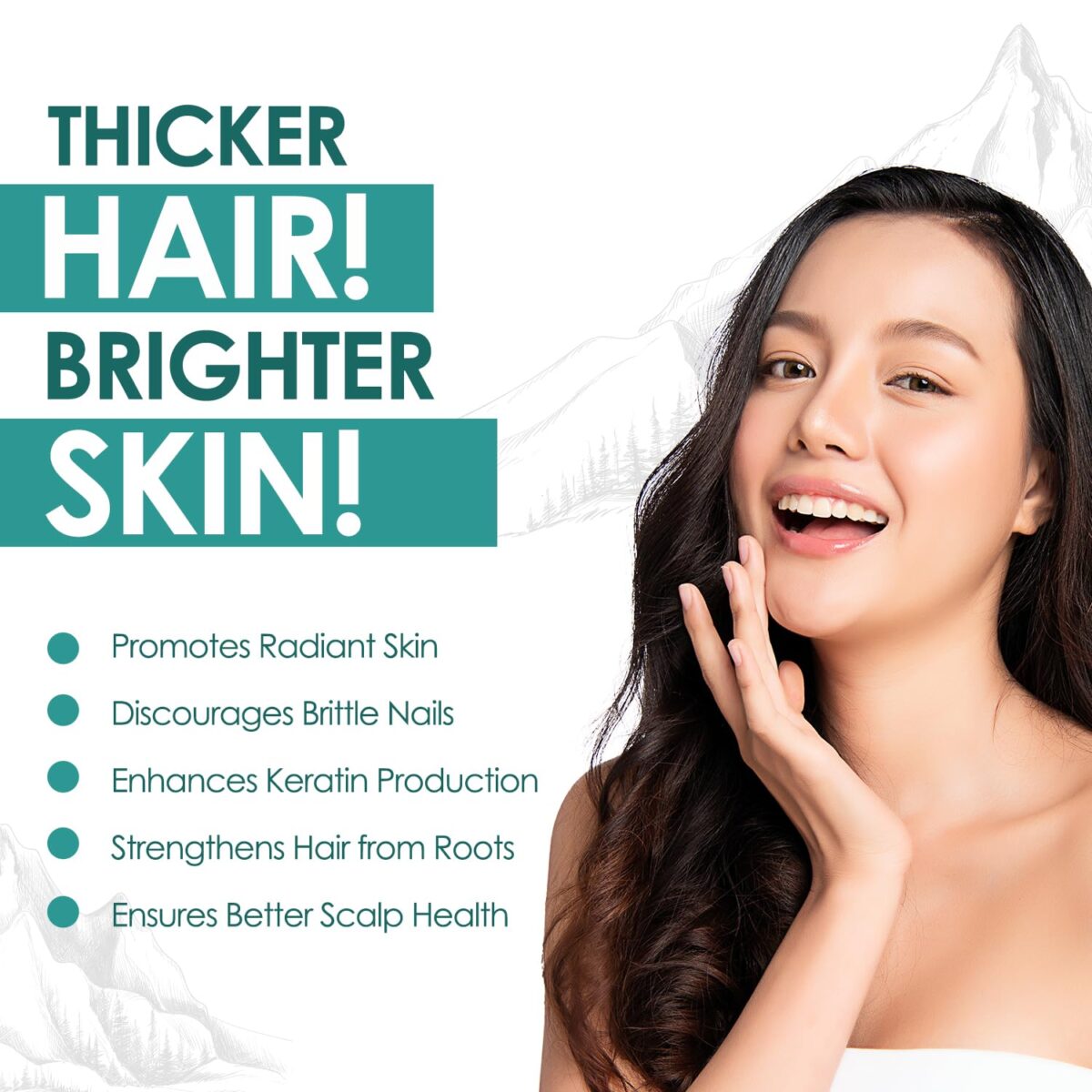 SWISSLIFE FOREVER Biotin with For Long & Thick Hair Growth, Glowing Skin & Longer Nails | For Men And Women - 120 Veg Tablets - Image 6