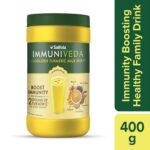 Saffola Immuniveda Golden Turmeric Milk Mix 400 g | Ayurvedic Immunity Booster Haldi Doodh | Healthy Drink for Kids & Adults - Image 2