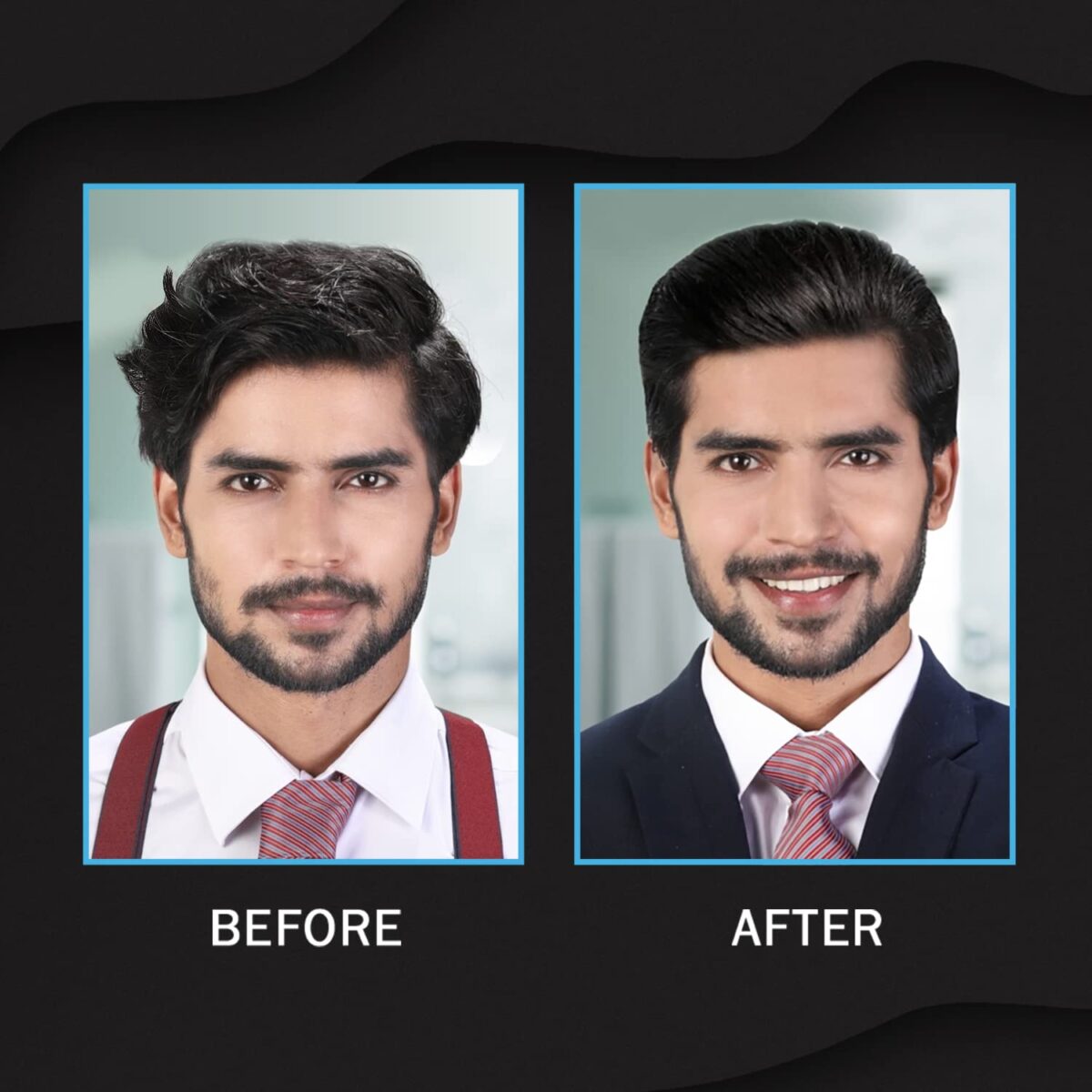 Set Wet Hair Wax For Men - Gel Wax 60 g| Strong Hold, Perfect Slick & Shiny Wet Look, Strong Hold, Water Based, Easy Wash Off - Image 4