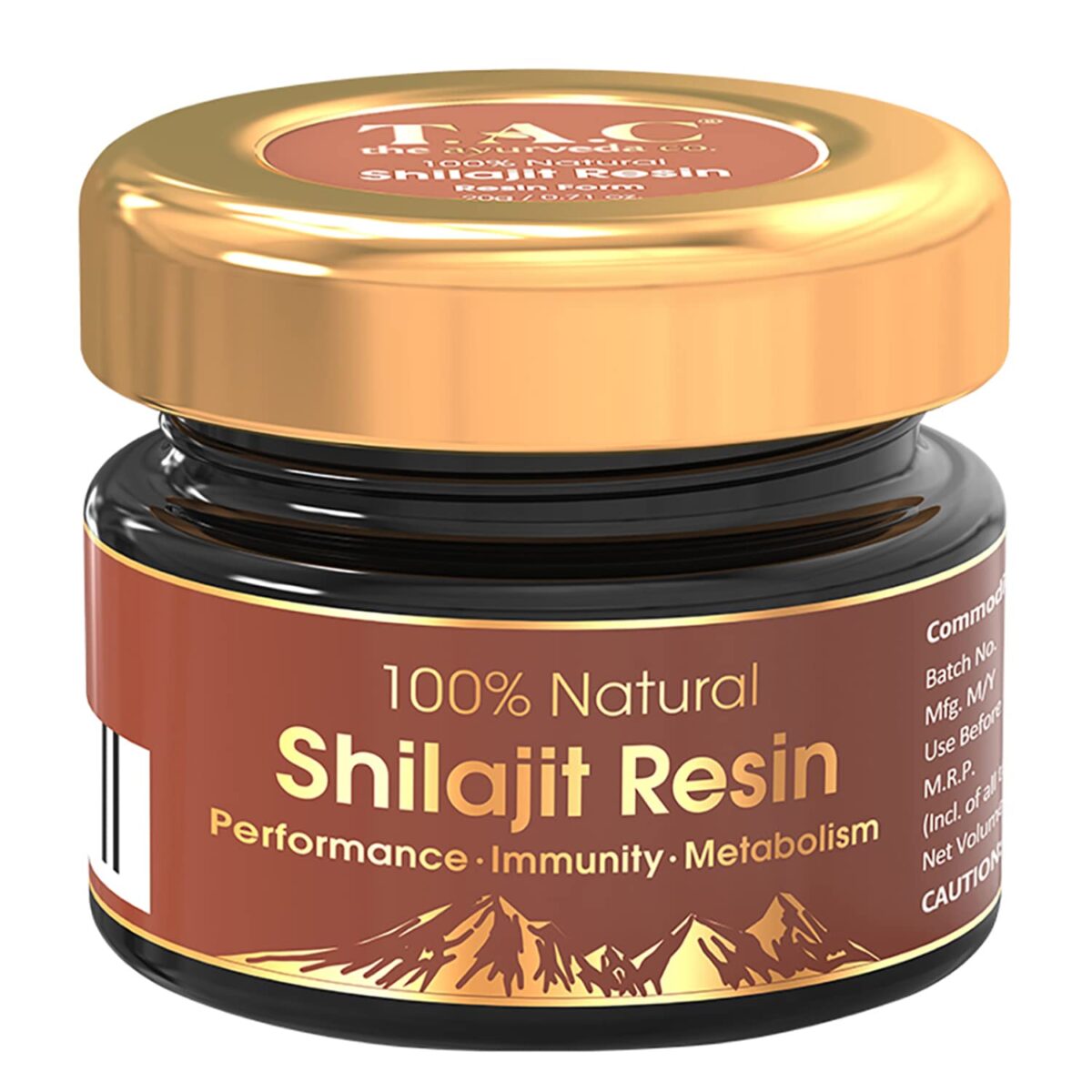 TAC - The Ayurveda Co. 100% Natural Himalayan Shilajit Resin for Men & Women, for Performance, Strength, Stamina & Energy - 20Gm - Image 1