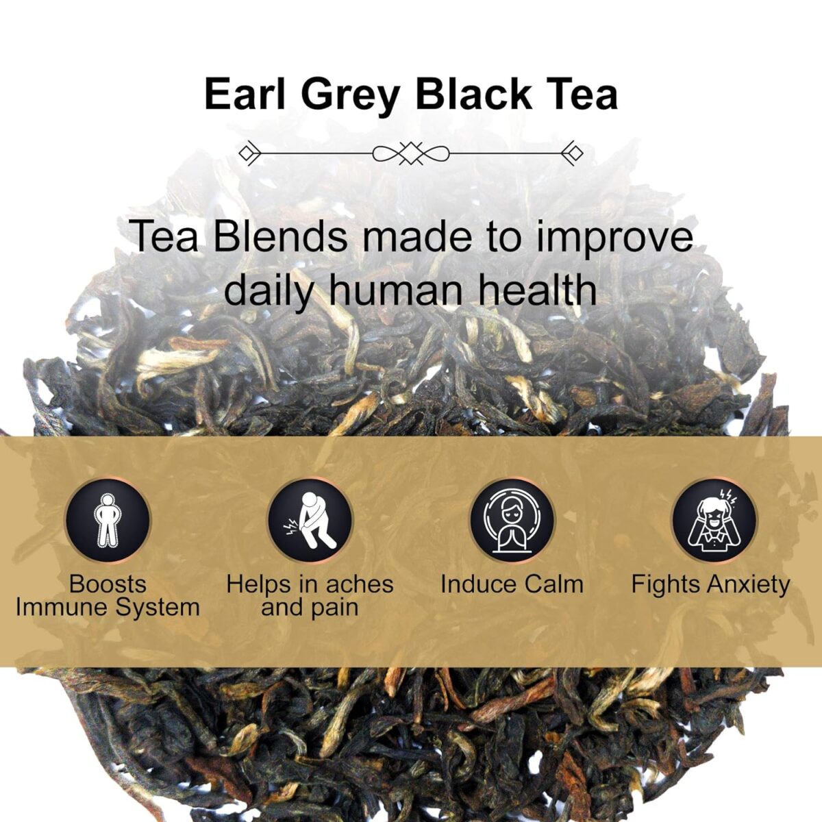 The Tea Heaven | Tea Gift - Earl Grey Black Tea | Tea Gift Pack -100% Natural ingredients- 100 grams (50 cups) - Image 3