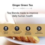 The Tea Heaven | Tea Gift - Ginger Mint Green Tea | Tea Gift Pack-Soothes Stomach- 100% Natural Ingredients- 100 Grams (50 Cups) - Image 3