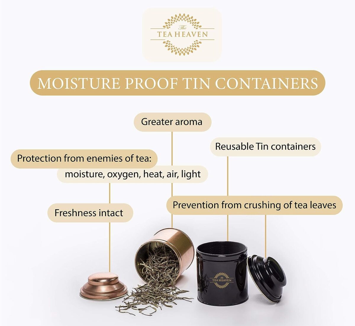 The Tea Heaven | Tea Gift - Lemongrass Green Tea-Helps in Digestion- 100% Natural Ingredients- 100 Grams (50 Cups) - Image 3