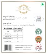 The Tea Heaven | Tea Gift - Masala Chai Whole Leaf Tea 150 Grams 50 Cups | Ginger Cardamom Cinnamon Cloves Star Anise Black Pepper | Double Lid Moisture Proof Container (150 Grams, Black Moisture Proof Container) - Image 6