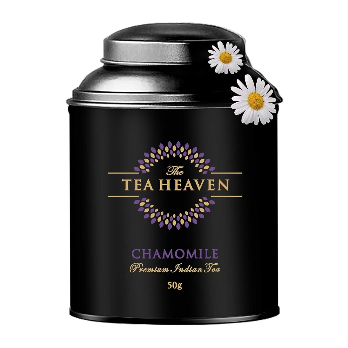 The Tea Heaven Tea Gift - Organic Pure Chamomile Flowers- 50g The Tea Heaven | Tea Gift - Organic Pure Chamomile Flowers- 50g - Promotes Sleep and Reduces Anxiety - Image 1