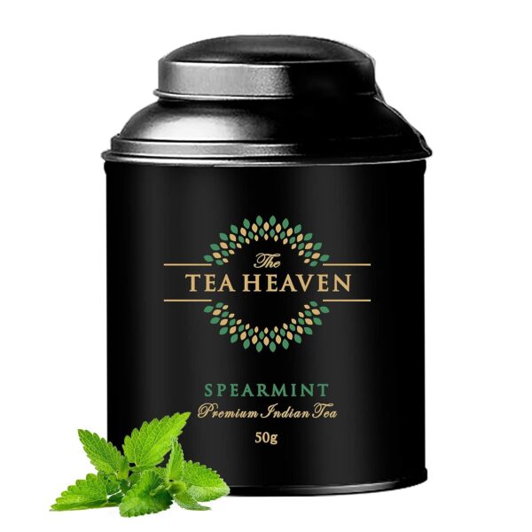 The Tea Heaven | Tea Gift - Spearmint tea PCOS/PCOD Relief Herbal Tea 50g- Helps Acne, Unwanted Facial Hair Growth, Hair Loss
