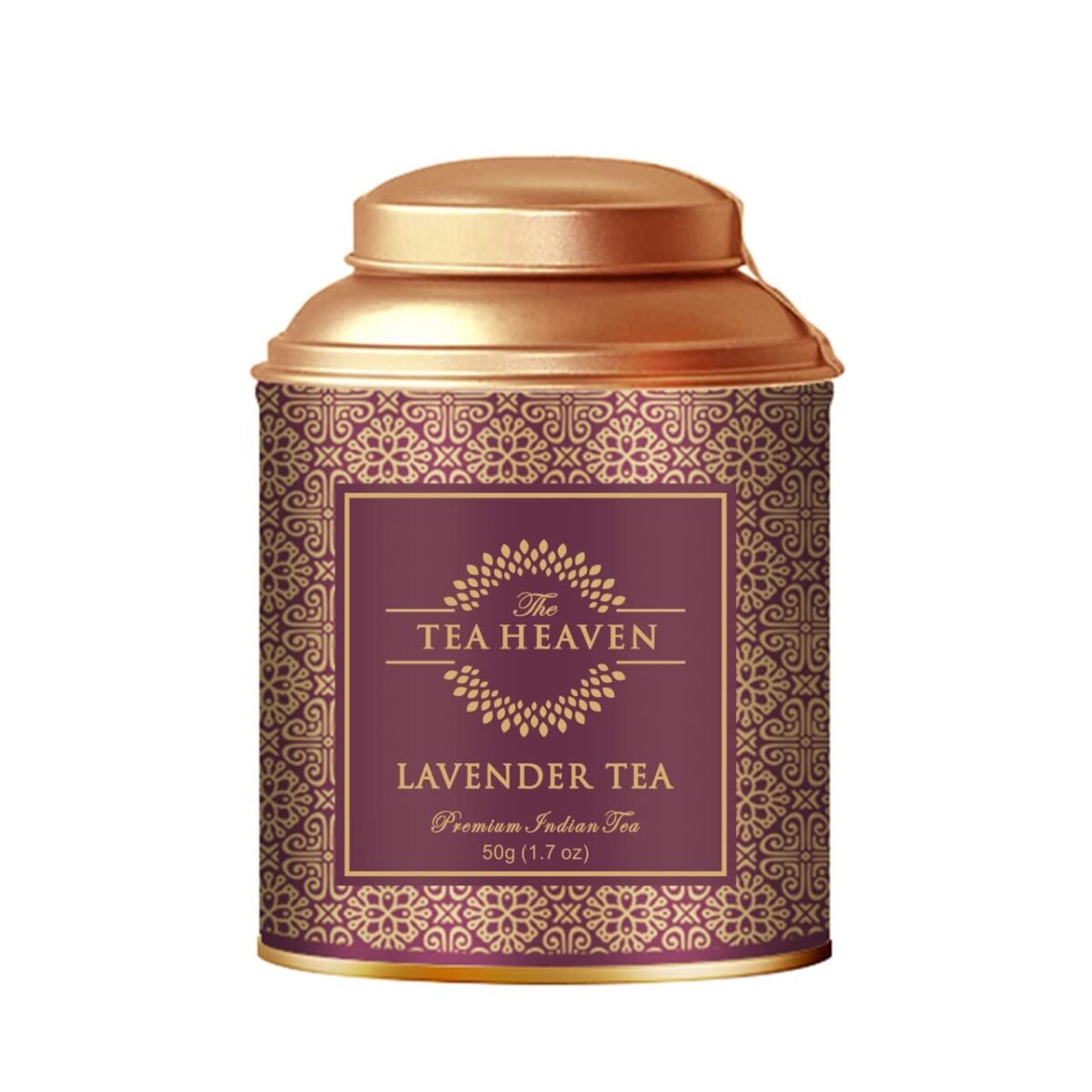 The Tea Heaven | Tea Gift - Stress Relief Lavender Tea(Wellness Tea) | Tea Gift Pack-Promotes Better sleep-100% Organic Ingredients- 50 Grams (25 Cups) - Image 1