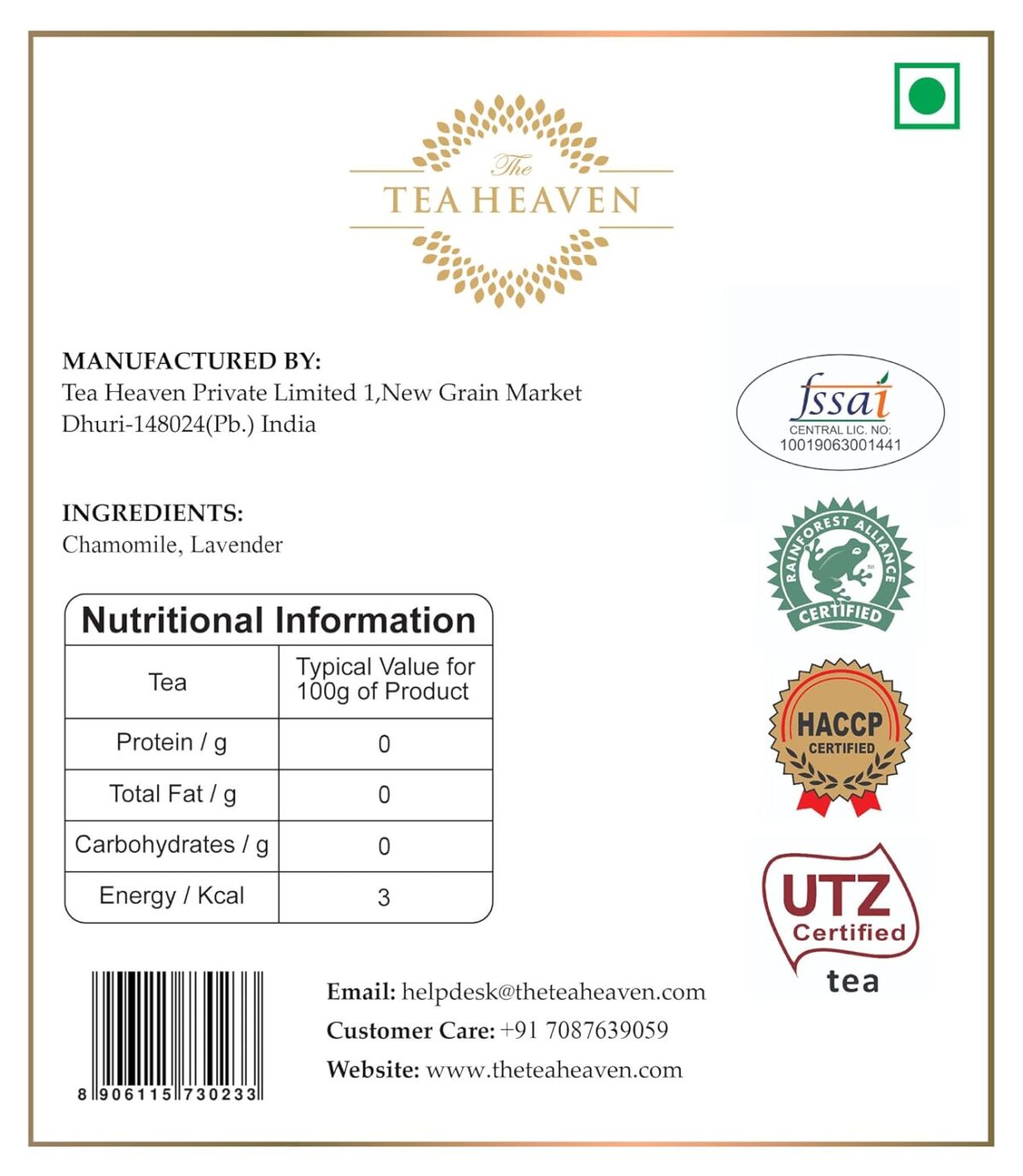 The Tea Heaven | Tea Gift - Stress Relief Lavender Tea(Wellness Tea) | Tea Gift Pack-Promotes Better sleep-100% Organic Ingredients- 50 Grams (25 Cups) - Image 6