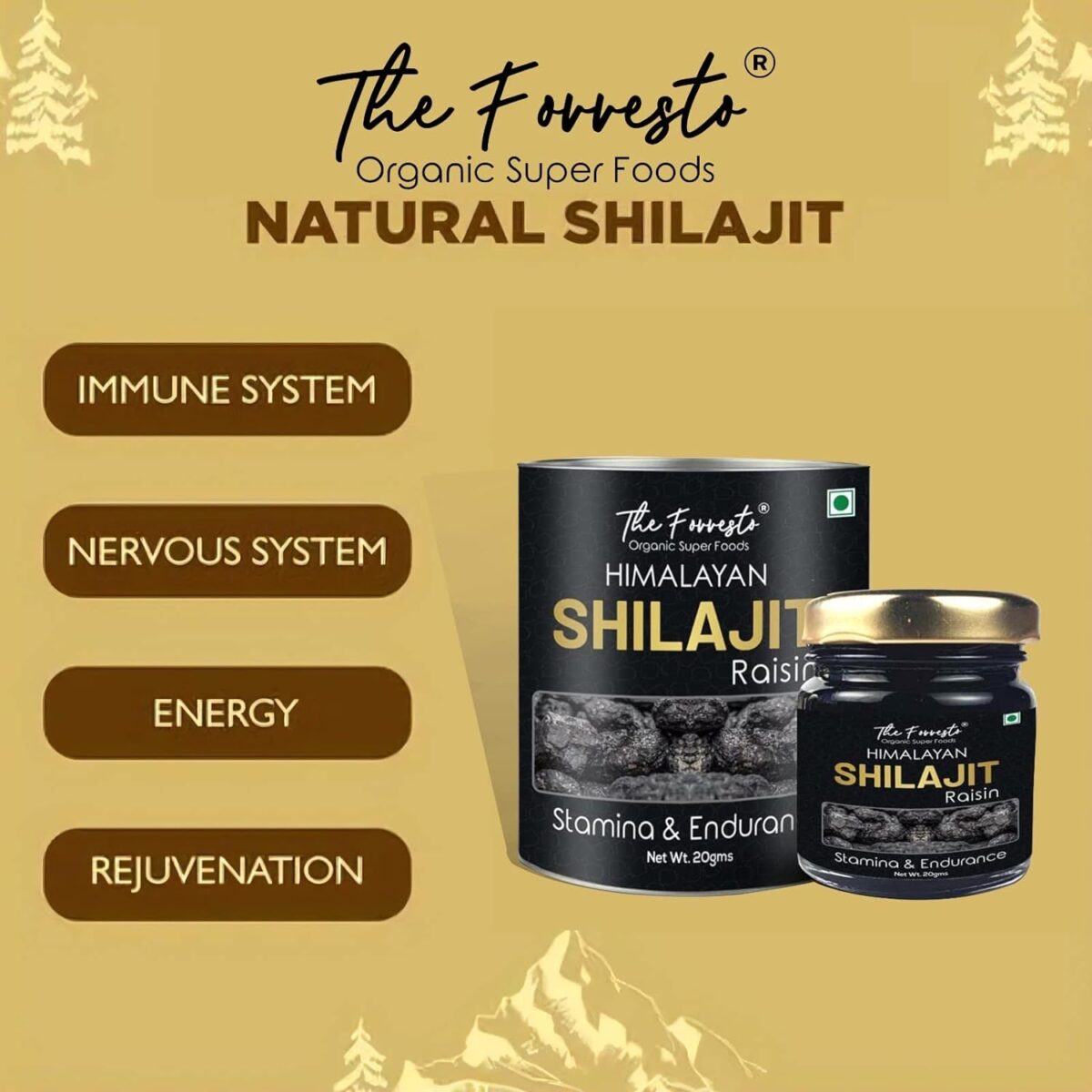 TheForresto Himalayan Shilajit Original/Shilajeet Resin - For Endurance and Stamina, Supports Muscle & Bone Strength (Men & Women) (20 Gms Pack) - Image 5