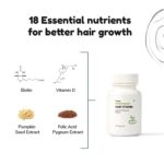 Traya Hair Vitamins Capsules, Natural DHT Blocker & Biotin Capsules for Hair Growth, Hair Fall Control, Contains 12 mcg Biotin, Vitamin, Iron, Omega 3 & Bhringraj (30 Multivitamins for Hair) - Image 2