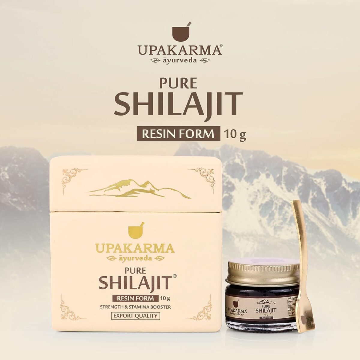 UPAKARMA Ayurveda 100% Ayurvedic, Original and Pure Shilajit/Shilajeet Resin Form to Boost Performance, Power, Stamina, Endurance, Strength and Overall Wellbeing For Men and Women - 10g - Image 2