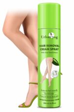 Urban yog Hair Removal Cream Spray for Women | Painless Body Hair Removal Spray for legs, hands, underarm & back (200 ML, Aloe vera (Green))
