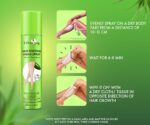 Urban yog Hair Removal Cream Spray for Women | Painless Body Hair Removal Spray for legs, hands, underarm & back (200 ML, Aloe vera (Green)) - Image 5