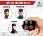 UrbanGabru Rebel Hair Styling Clay Wax for Men | Strong Hold | Matte Finish | 100 Times Re-Styleable with Keratin (Safe & Natural) - 85 gm - Image 7
