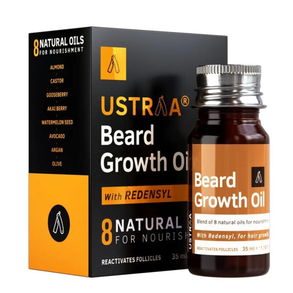 Ustraa Beard Growth Oil , More Beard Growth , With Redensyl , 35ml