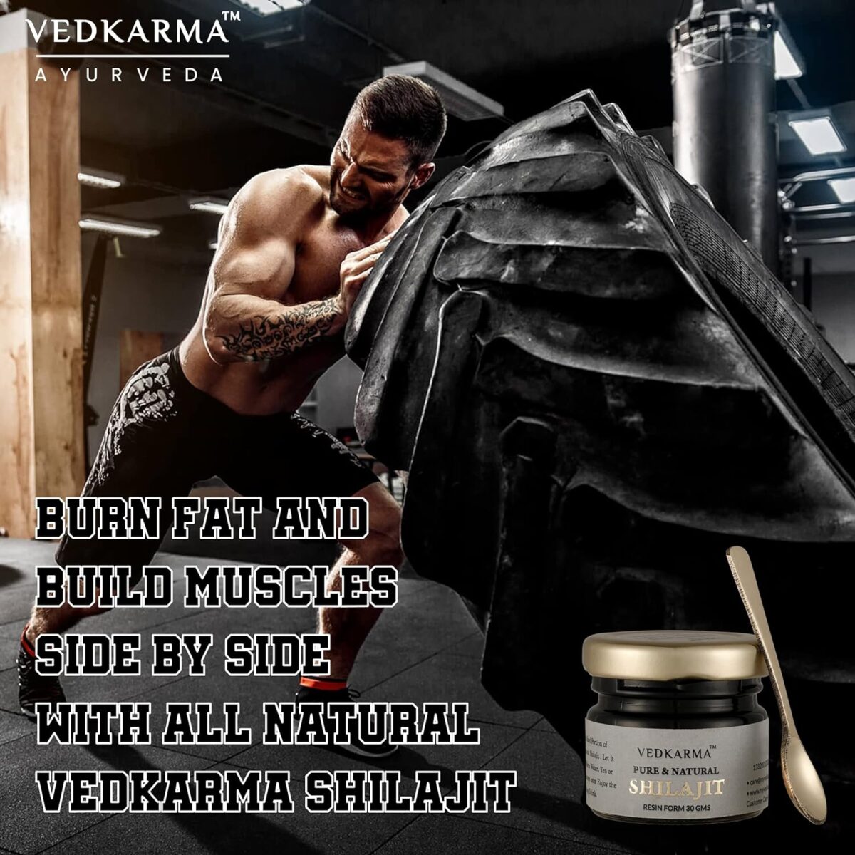 VEDKARMA Pure Himalayan Shilajit Resin Form For Strength, Stamina, Energy & Immunity (30 Gm) - Image 4