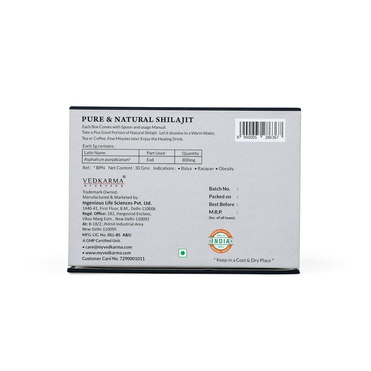 VEDKARMA Pure Himalayan Shilajit Resin Form For Strength, Stamina, Energy & Immunity (30 Gm) - Image 2