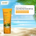 Vaadi Herbals Sunscreen Lotion SPF50 With Aloe Vera And Chamomile - (110g) - Image 3