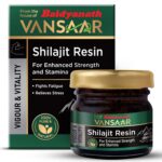Vansaar Shilajit/Shilajeet Resin, 15g - Performance Booster | Original Shilajit | Naturally Boost Strength & Stamina | Suitable for Men & Women | Tested for Purity