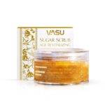 Vasu Kumkumadi Tailam Sugar Scrub Age Revitalizing For All Skin Type 50 GM - Image 4