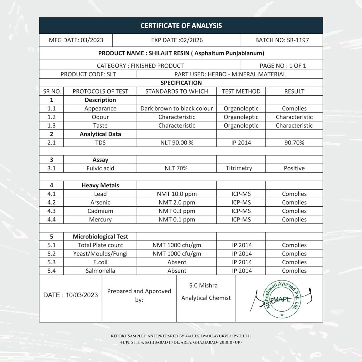Veda & Grace Himalayan Shilajit/Shilajeet Resin Form - 20G | 100% Pure and Natural Shilajit/Shilajeet Resin | Performance Booster For Endurance and Workout | Contains Lab Report - Image 4