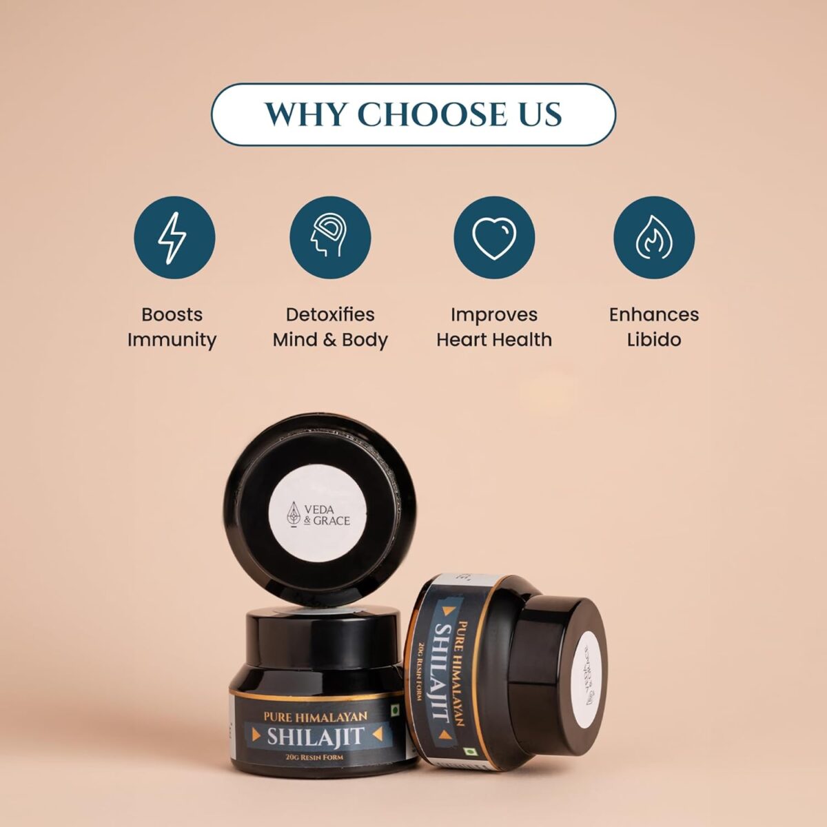 Veda & Grace Himalayan Shilajit/Shilajeet Resin Form - 20G | 100% Pure and Natural Shilajit/Shilajeet Resin | Performance Booster For Endurance and Workout | Contains Lab Report - Image 7