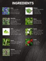 Vegetal Organic Chemical free Beard Hair Dye For Men - soft Black color - 25gm - Image 7