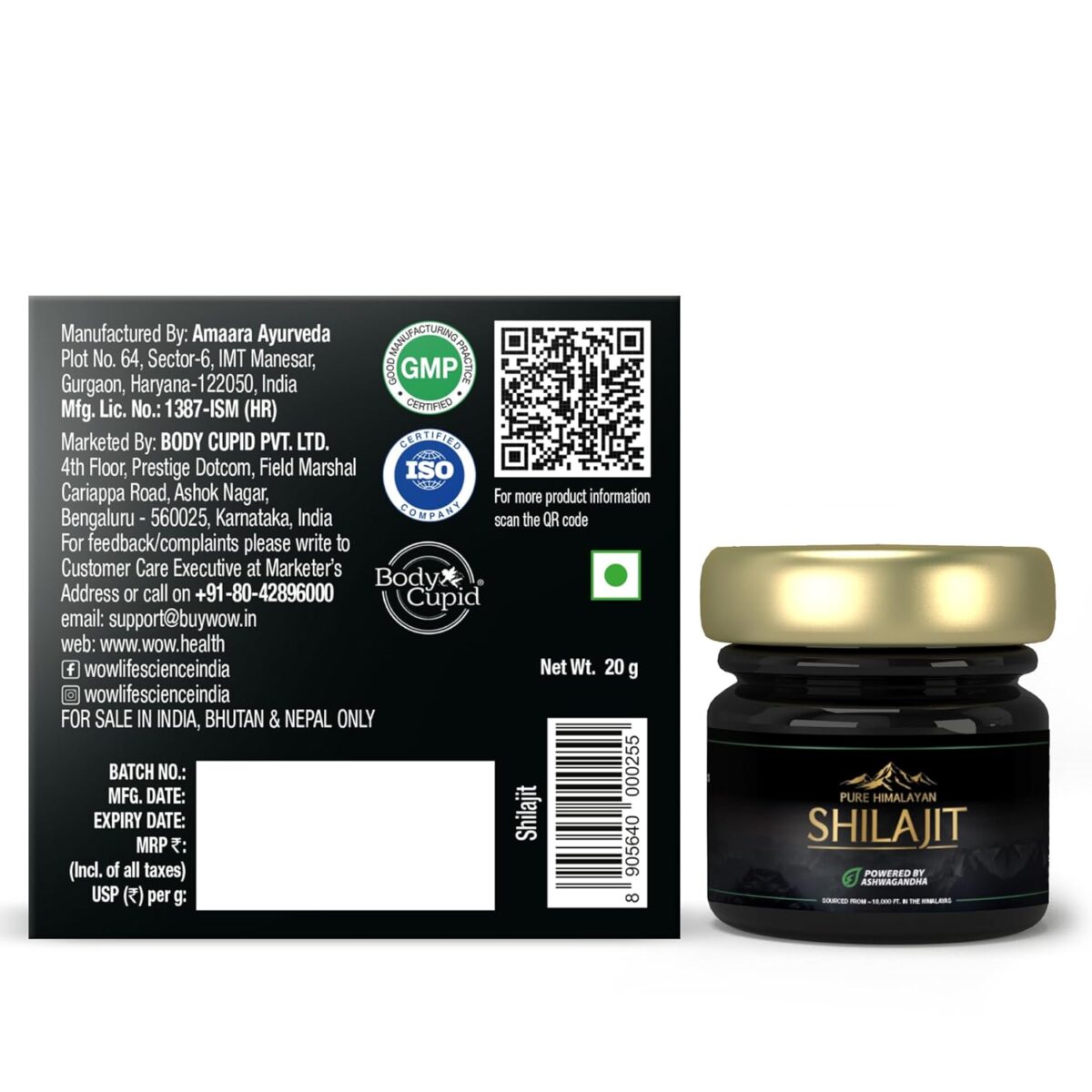 WOW Life Science Pure Himalayan Shilajit Shilajeet Resin Powered by Ashwagandha - 20g 9 WOW Life Science Pure Himalayan Shilajit/Shilajeet Resin Powered by Ashwagandha - 20g | Guaranteed 75%+ Fulvic Acid | Enhance Strength, Stamina & Immunity | Contains Lab Certificate | 100% Ayurvedic - Image 8