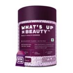 What's Up Wellness Biotin Beauty Skin & Hair Gummies,for Hair Growth, Bright Skin & Strong Nails, Vitamin A to E, Folic Acid, Zinc, Aloe Vera etc, for Men & Women, 30 Days Pack (30 Gummies)