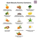 What's Up Wellness Biotin Beauty Skin & Hair Gummies,for Hair Growth, Bright Skin & Strong Nails, Vitamin A to E, Folic Acid, Zinc, Aloe Vera etc, for Men & Women, 30 Days Pack (30 Gummies) - Image 6