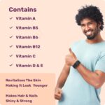 What's Up Wellness Biotin Beauty Skin & Hair Gummies,for Hair Growth, Bright Skin & Strong Nails, Vitamin A to E, Folic Acid, Zinc, Aloe Vera etc, for Men & Women, 30 Days Pack (30 Gummies) - Image 9