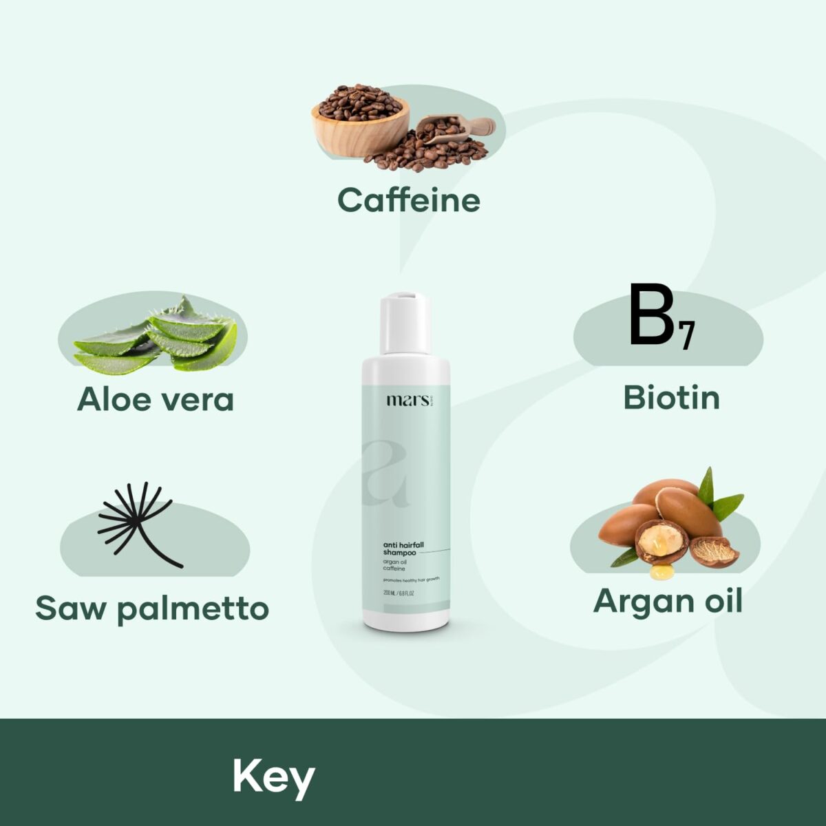 mars by GHC Anti Hair Fall Hair Shampoo, Prevents Hairfall & Promotes Stronger Hair Growth, Powered With Aloe Vera, Argan Oil & Caffeine | Paraben, SLS & Sulphate Free (200 ml - Image 4