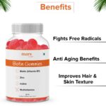 mars by GHC Biotin Hair Gummies - 30 Gummies | 30 Days Pack | Enriched with Biotin Vitamin A, C, E & Zinc | Added Sugar | Keeps Hair Healthy & Strong | Cranberry Flavored |100% Vegetarian - Image 3