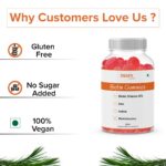 mars by GHC Biotin Hair Gummies - 30 Gummies | 30 Days Pack | Enriched with Biotin Vitamin A, C, E & Zinc | Added Sugar | Keeps Hair Healthy & Strong | Cranberry Flavored |100% Vegetarian - Image 6