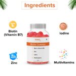 mars by GHC Biotin Hair Gummies - 30 Gummies | 30 Days Pack | Enriched with Biotin Vitamin A, C, E & Zinc | Added Sugar | Keeps Hair Healthy & Strong | Cranberry Flavored |100% Vegetarian - Image 4
