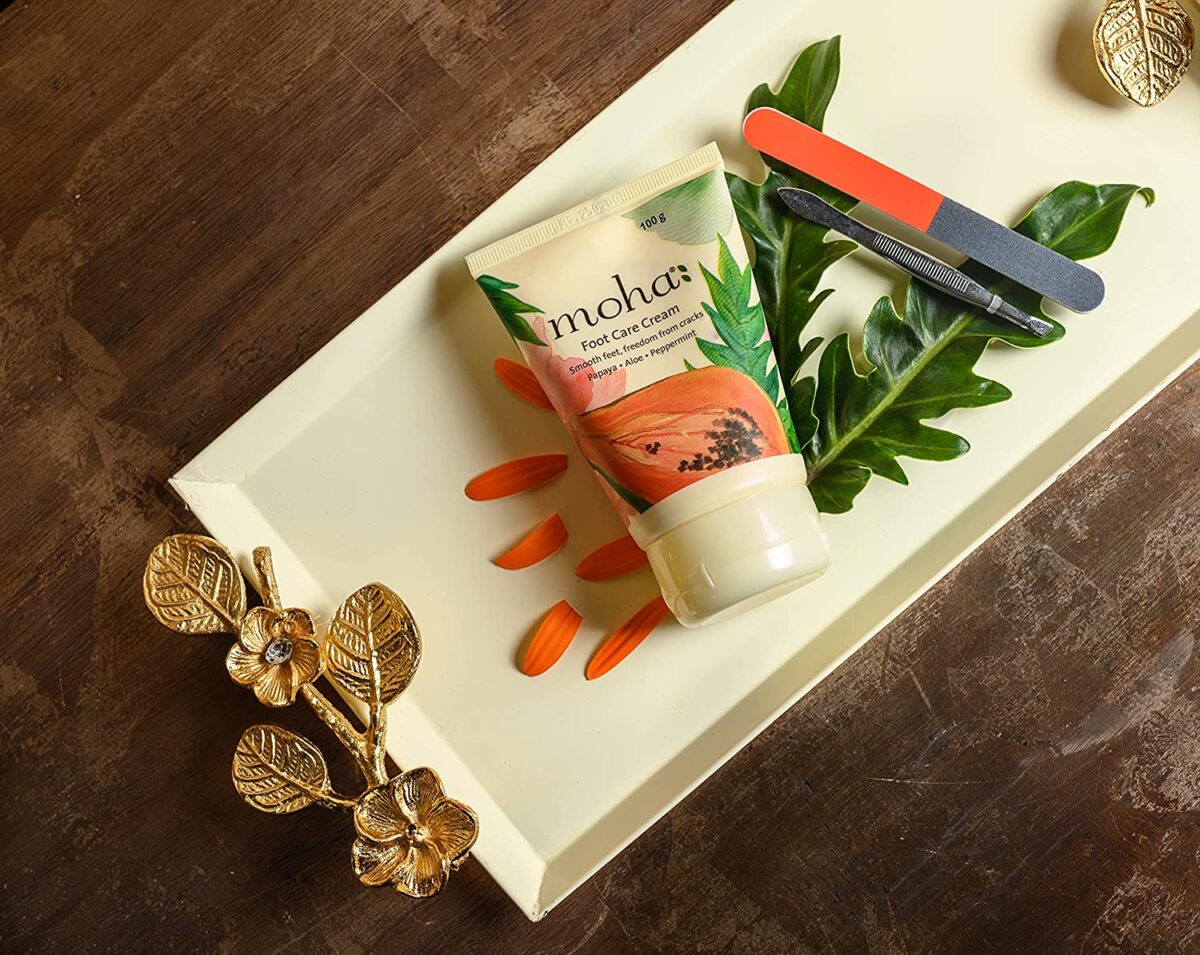 moha: Foot Cream For Rough, Dry and Cracked Heel, Feet Cream For Heel Repair With Benefits Of Aloe Vera, Papaya & Peppermint (50 ML) - Image 6